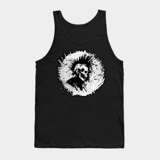 "Echoes of Anarchy" - Skull Mohawk Tee Tank Top